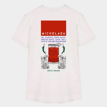 Camiseta Arica Brand Michelada white