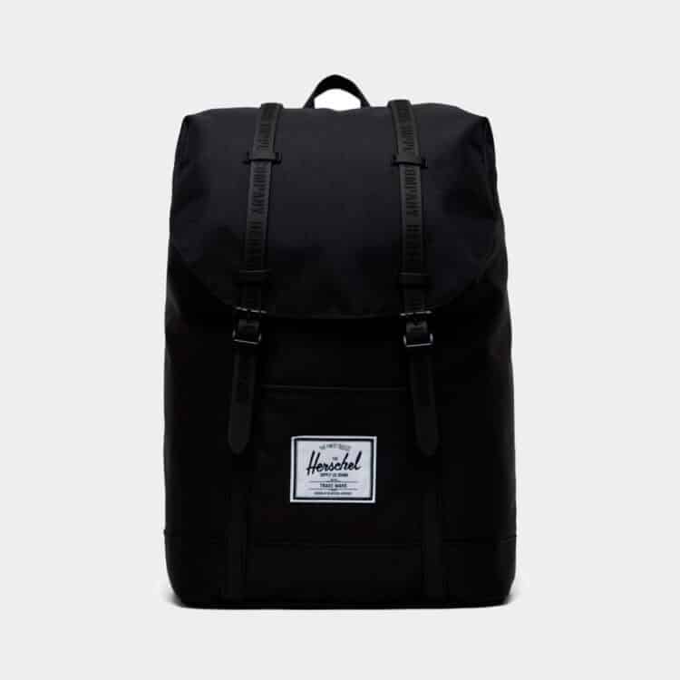 Retreat black clear rubber backpack Herschel in Regaliz Funwear
