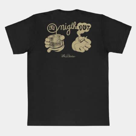 The Dudes Le es la camiseta negra con diseño grafico de Le night out