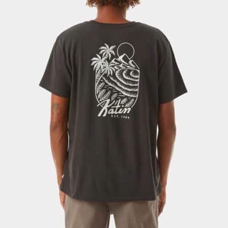 Aloha hills la camiseta negra surfera de Katin USA