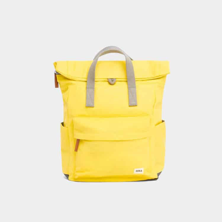 Canfield small sustainable en color amarillo de tu mochila Roka London