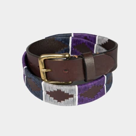 Gris lila son dos de los colores del bordado de los cinturones