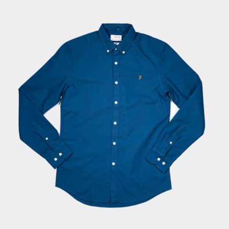 Brewer Ls blue camisa de manga larga Farah
