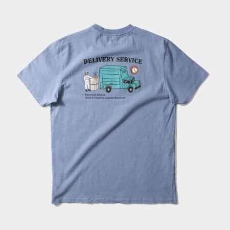 Delivery service plain en color azul grisaceo de Edmmond Studios