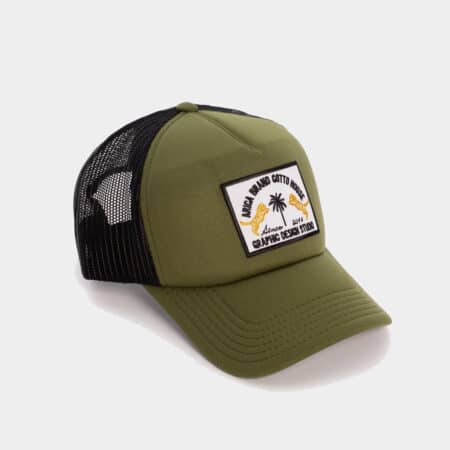 Arica Brand Cotton en color verde caqui de la gorra