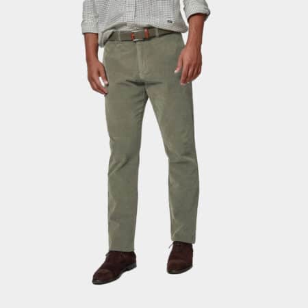 Chino micropana verde grisaceo
