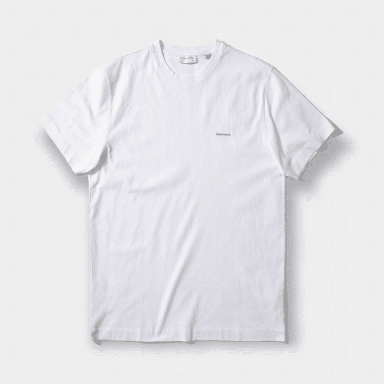 Mini Logo plain en color blanca de la camiseta de Edmmond Studios