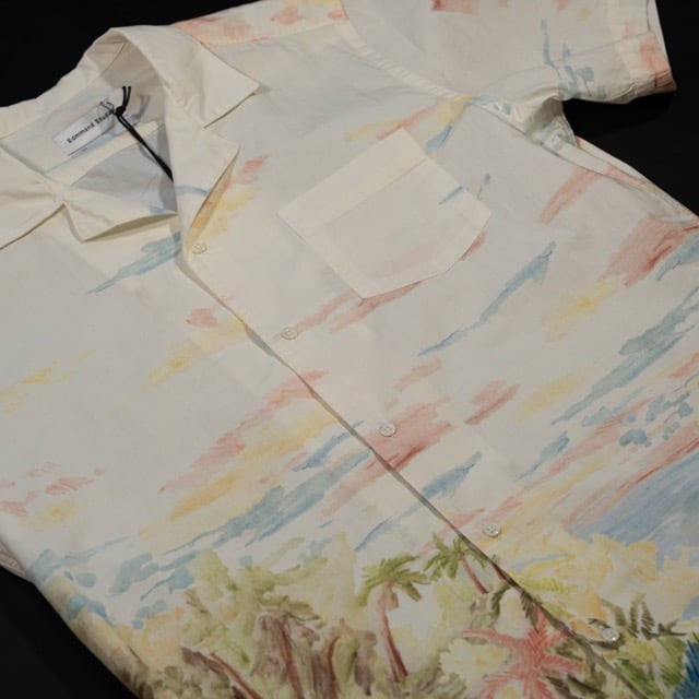 Edmmond - Camisa Summer Short Sleeve plain white