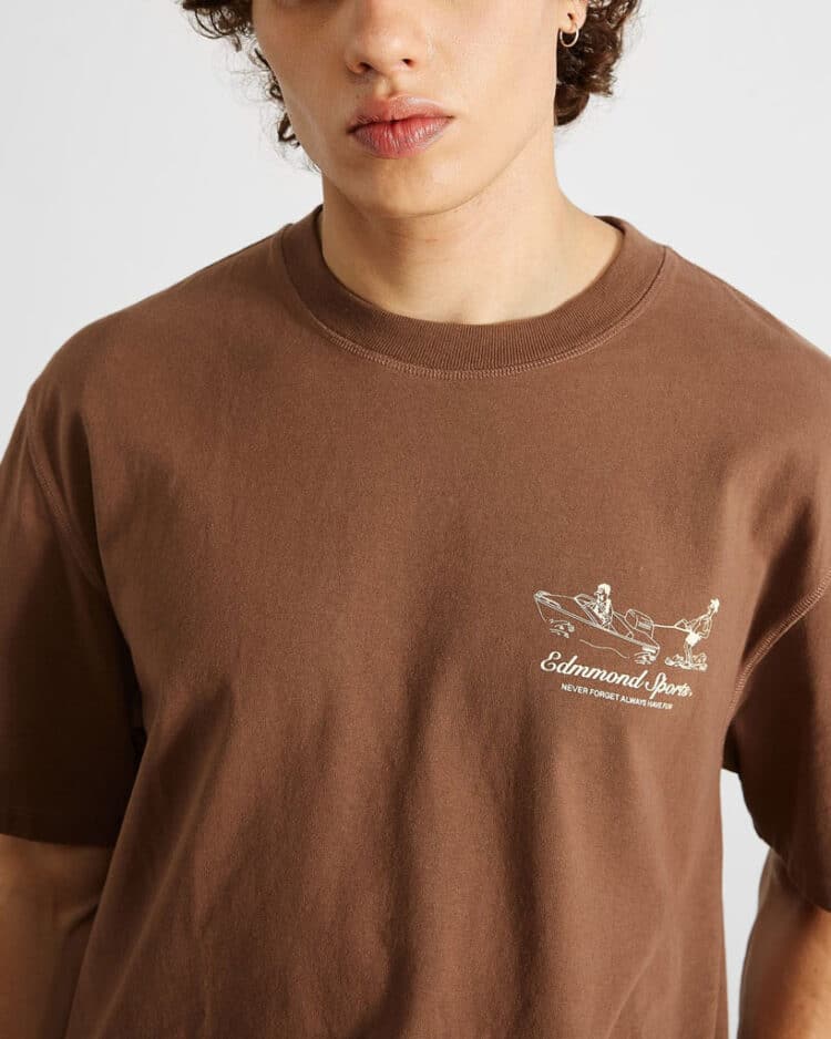 Camiseta Edmmond Calypso brown plain