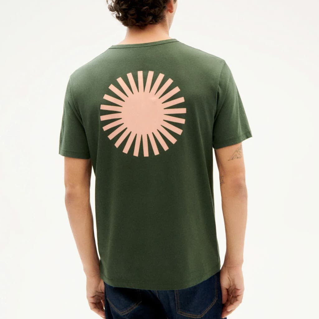Camiseta verde Sol coral