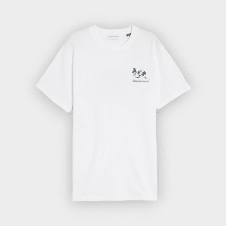 Edmmond – Camiseta Slow rythms plain white 1