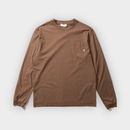 Hugo Ls plain brown camiseta Edmmond