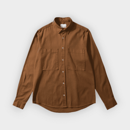 Camisa Pocket shirt plain brown