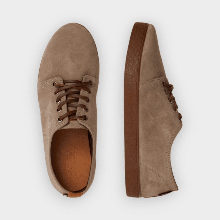 Higby suede taupe roast zapatilla